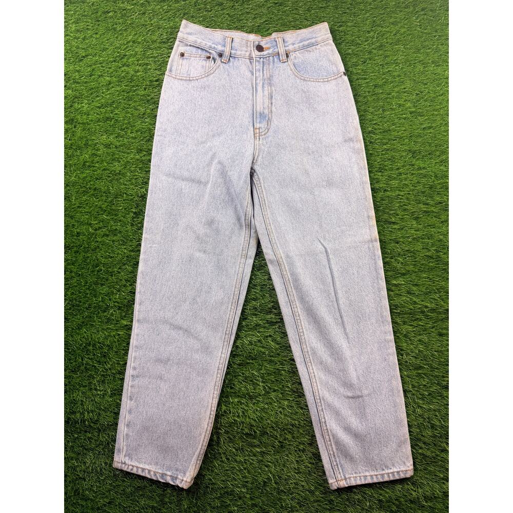 SIVIK Jeans Women's Size 12 Denim Blue Straight Leg  Y2K Retro Kazakh Patch